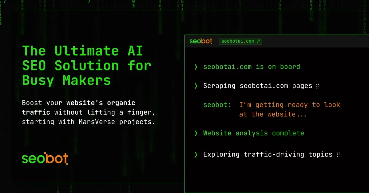 SEObot screenshot